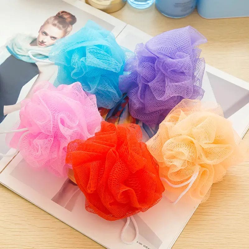 Loofah Sponge, Ball Bath Towel Scrubber, Mini Bath Sponge, Multicolor Body Exfoliating Shower Ball, Flower Bath Mesh Sponge, Bath Flower Shower Sponge Ball, Shower Loofah Sponge Pouf Body Wash Scrubber Loofah Sponge, Ball Bath Towel Scrubber, Mini Bath Sponge, Multicolor Body Exfoliating Shower Ball, Flower Bath Mesh Sponge, Bath Flower Shower Sponge Ball, Shower Loofah Sponge Pouf Body Wash Scrubber